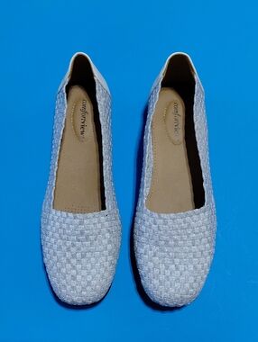 Comfortview Women's  The Bethany  Woven Slip-On Flats Size  11WW